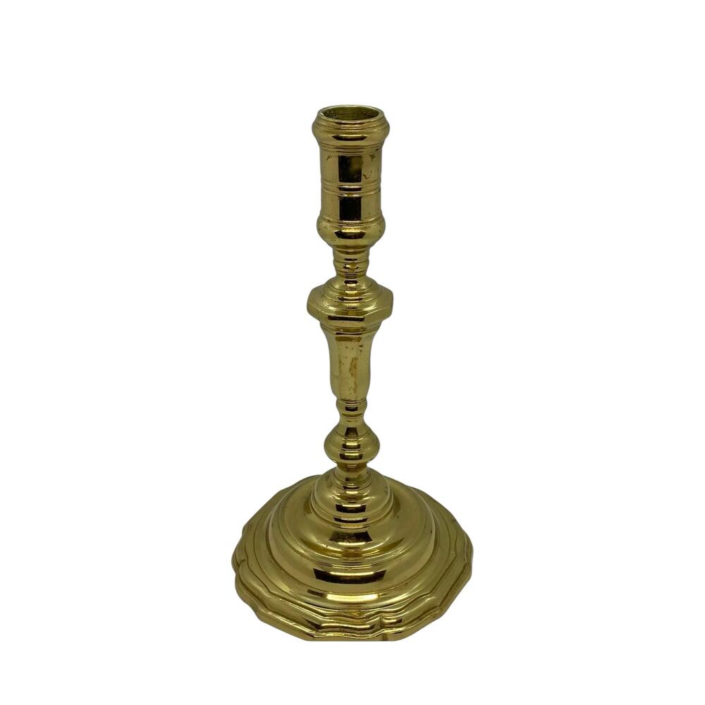 Mid-Century Virginia Metalcrafters Colonial Williamsburg Brass Candle Holder